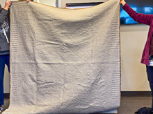 Brown Bag Challenge Results - Mary's quilt back